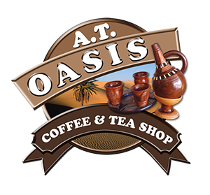 AT OASIS COFFEE AND TEA
